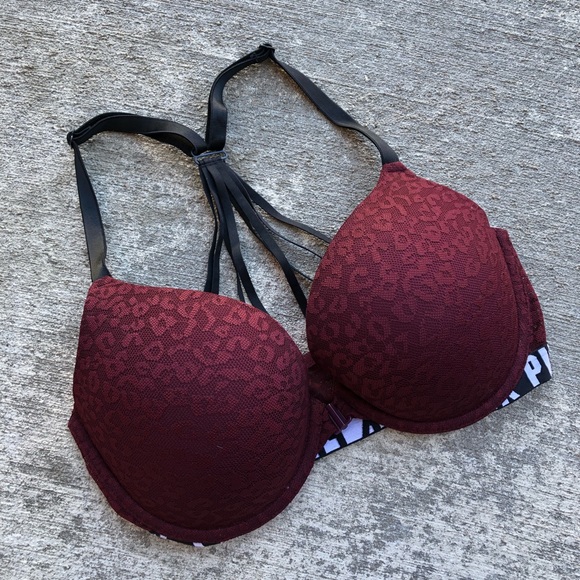 PINK Victoria's Secret Other - Pink by VS Cross Back Push-up Bra Sz 32DD